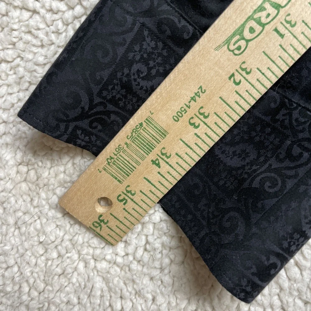 Robert Graham Button Down Mens 5XL Black Windsor Classic Paisley Jacquard NWT - Picture 7 of 10